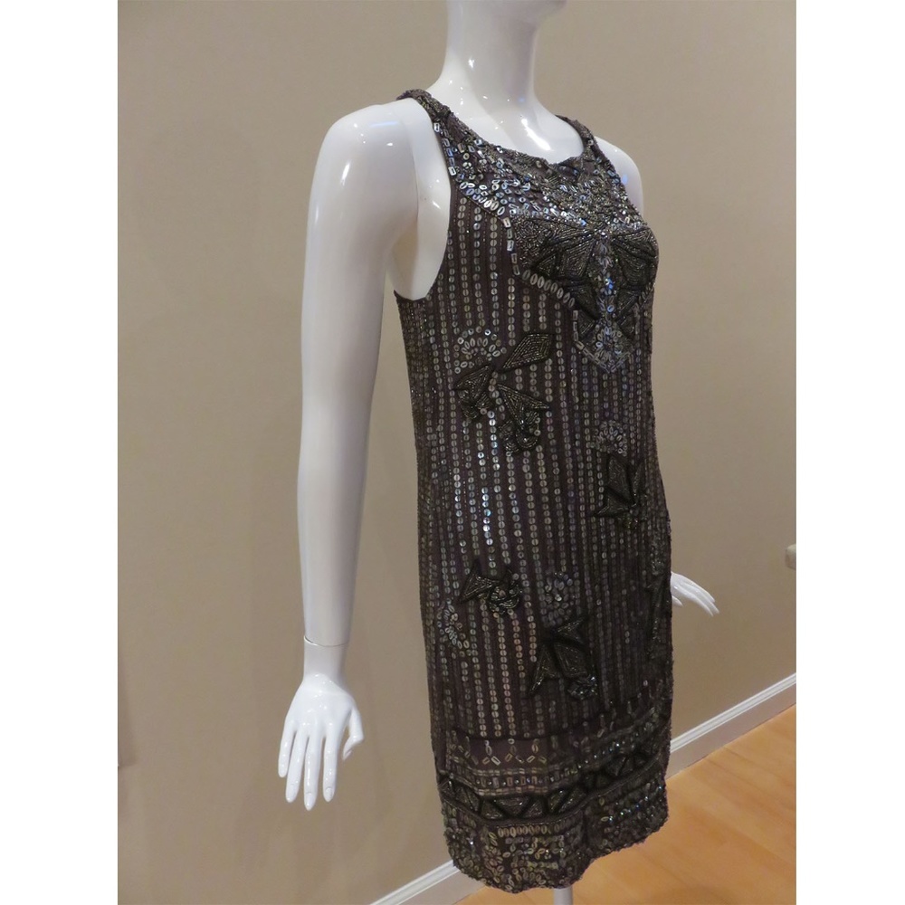 Beaded and sequin cocktail dress